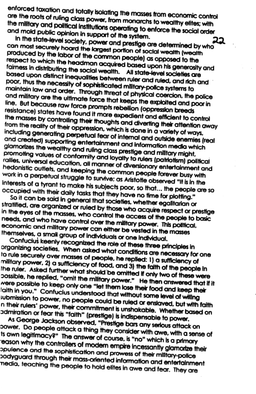 2oayauard through thei moss-crented infomation and enfersment necia. leaching the people fo hold effesin awe and fear. They ore 